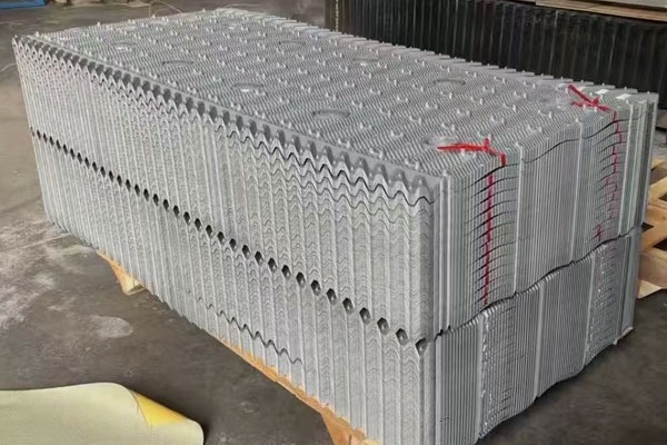 Stacked Finished Cooling Tower Fill for Shipment